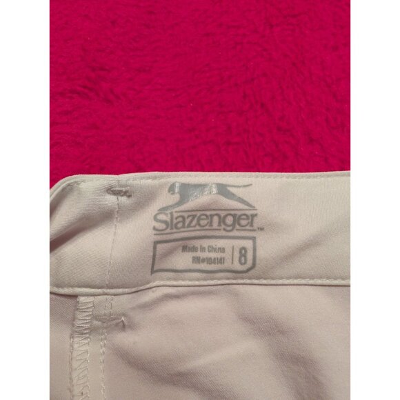 Slazenger Women’s Golf Pants Size 8 White Stretch Activewear Slit Hem Pockets - Picture 6 of 9
